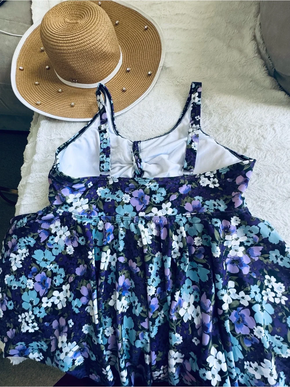 Floral Navy Purple Blue Sundress